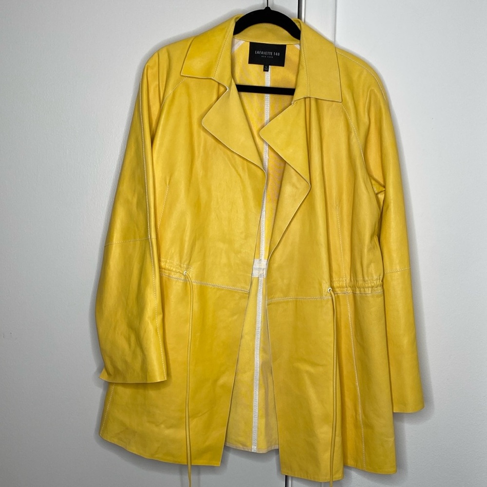 Lafayette 148 Leather trench - L